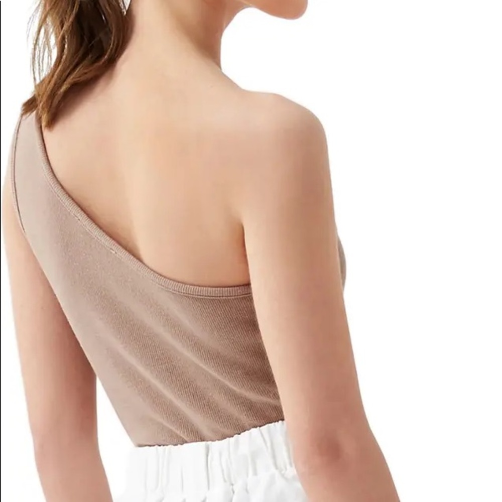 One-Shoulder Ribbed Bodysuit - Picture 6 of 6